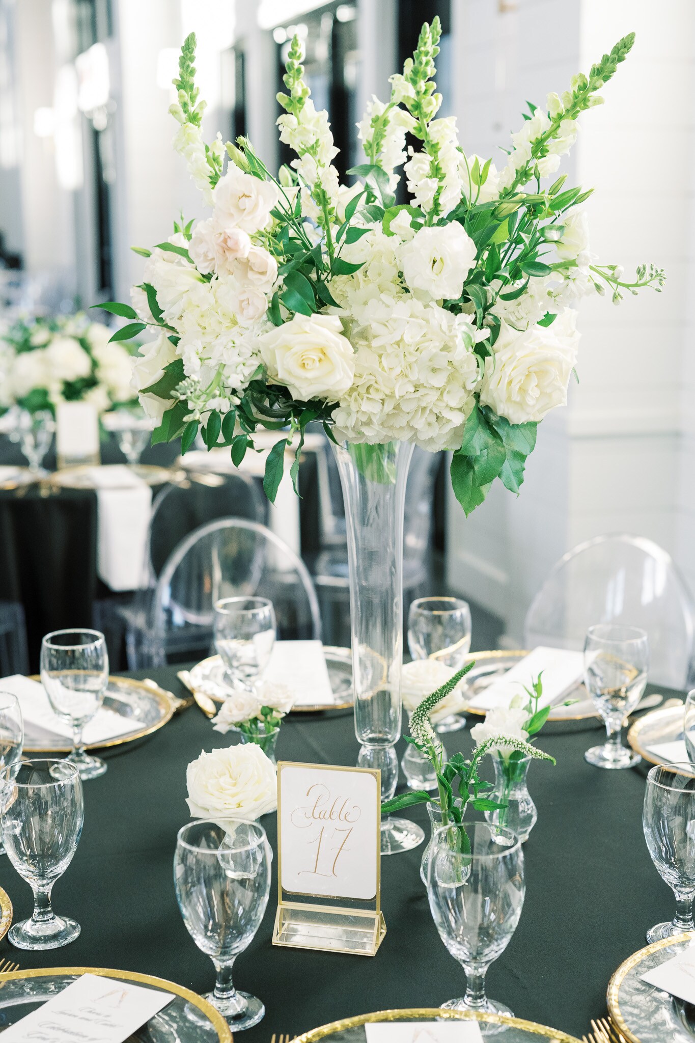 White Floral Wedding Centerpiece